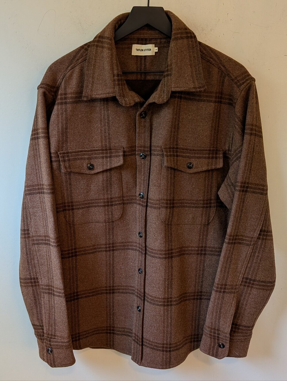 Taylor Stitch Men's Wool Maritime Shirt Jacket Shacket Size 44 XL